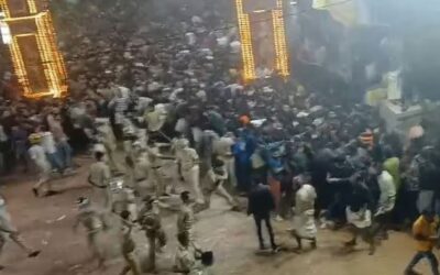 കണ്ണൂരില്‍ ഉത്സവത്തിനിടെ സിപിഎം – ബിജെപി സംഘര്‍ഷം: ലാത്തി വീശി അടിച്ചോടിച്ച് പൊലീസ്