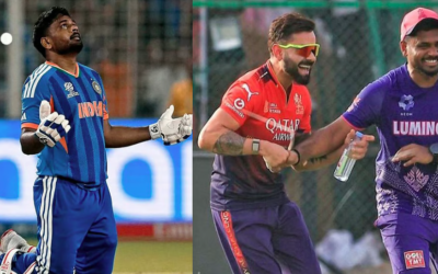 ‘വലിയ സന്തോഷം, ചേട്ടാ’; സഞ്ജുവിന് കൈയടിച്ച് കിങ് കോഹ്ലിയും