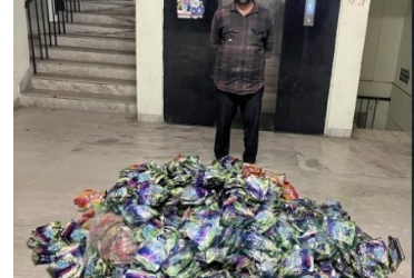 റേഷൻ കടയുടെ മറവിൽ പാൻമസാല ഹോൾസെയിൽ വ്യാപാരം: 170 കിലോ നിരോധിത പുകയില ഉൽപ്പന്നങ്ങളുമായി വ്യാപാരി പിടിയിൽ