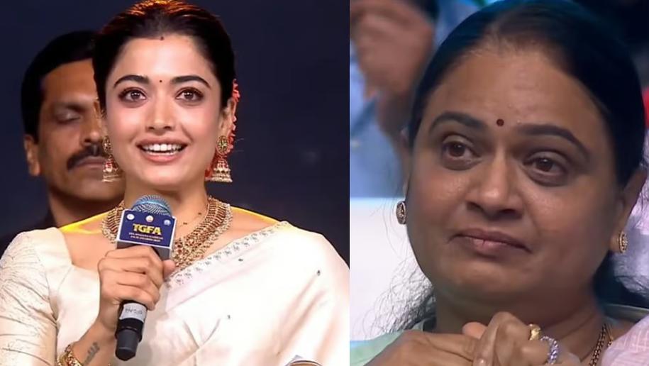 ‘നമുക്ക് ഇനി വീട്ടിൽ പോയി ആഘോഷിക്കാം’; അവാർഡ് വേദിയിലെ രശ്മികയുടെ വാക്കുകൾ കേട്ട് നിറകണ്ണുകളോടെ അമ്മായിയമ്മ