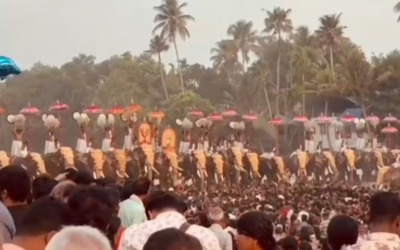 മുപ്പത്തിമുക്കോടി ദേവകളും വന്നു, യക്ഷിഗന്ധര്‍വ്വ കിന്നരന്‍മാരും; ഭൂലോകവൈകുണ്ഠമായി ആറാട്ടുപുഴ പൂരം