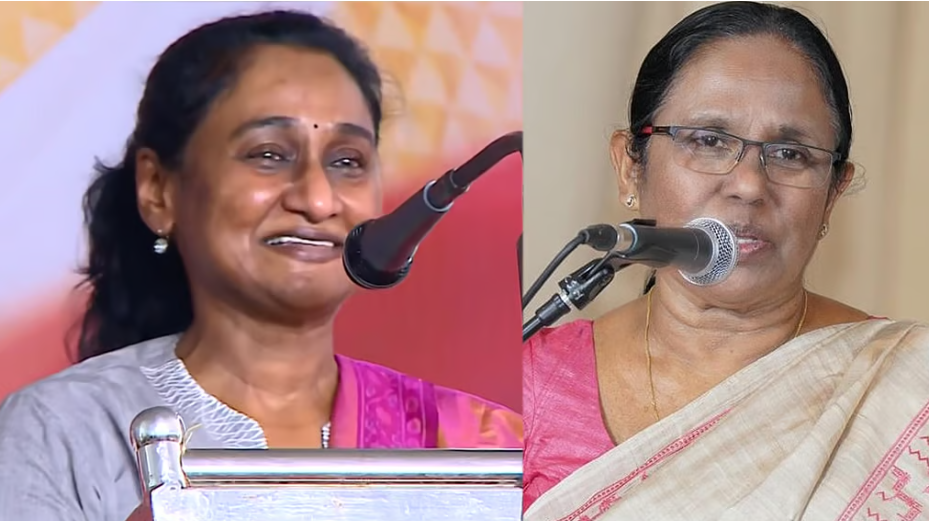 ‘ശൈലജ ടീച്ചർ നമ്മളെക്കുറിച്ച് അഞ്ച് വർഷം ചിന്തിച്ചതു കൊണ്ടാണ് പലരുമിപ്പോഴും ശ്വാസം എടുക്കുന്നതും, എഴുന്നേറ്റ് നിൽക്കുന്നതും’; കുക്കു പരമേശ്വരൻ