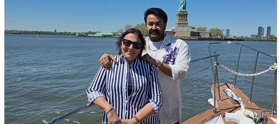 വിവാഹ വാർഷികം ആഘോഷിച്ച് മോഹൻലാലും സുചിത്രയും