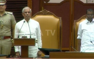 ചരിത്രത്തിലാദ്യമായി ‘വന്ദേമാതര’ത്തോടെ തുടക്കം, മുഴുവന്‍ ആലപിച്ചില്ല; ഗവര്‍ണര്‍ നയം പ്രഖ്യാപിക്കുന്നു