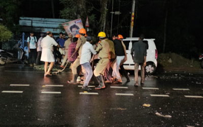 ആറ്റിങ്ങലിൽ നാല് വാഹനങ്ങൾ കൂട്ടിയിടിച്ചു അപകടം