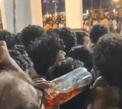 കൂടല്‍മാണിക്യം ക്ഷേത്രമുറ്റത്ത് പരസ്യ മദ്യപാനം; നാല് പേര്‍ അറസ്റ്റില്‍