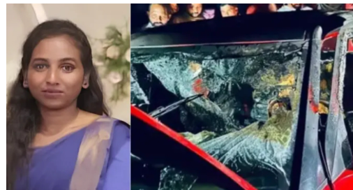 ഓടിക്കൊണ്ടിരുന്ന കാറിന് തീപിടിച്ചു; കോ‍ഴിക്കോട് പേരാമ്പ്രയിൽ ഗർഭിണിക്ക് ദാരുണാന്ത്യം