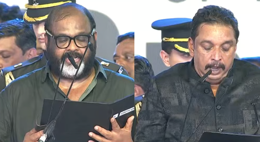 സിപി ജോണും ഷിബു ബേബി ജോണും സഗൗരവം; മുഖ്യമന്ത്രിയും 18 മന്ത്രിമാരും ദൈവനാമത്തില്‍ സത്യപ്രതിജ്ഞ