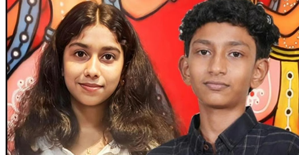 ക്ഷേത്രക്കുളത്തിൽ വീണ കൂട്ടുകാരിക്ക് രക്ഷകരായി റിഷികയും റിഥിനും