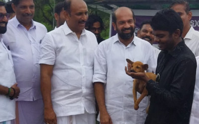 വേടന്റെ കൈകളിലേക്ക് ‘ജാനു’ എത്തി; 33-ാമത് നായക്കുഞ്ഞിനും സ്നേഹഭവനമൊരുക്കി കാവൽ കൂട്ടായ്മ