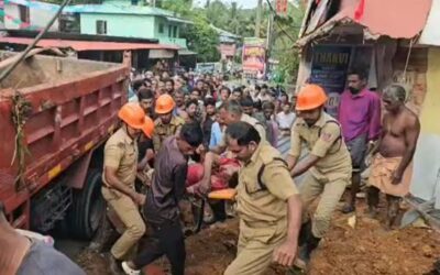 കൊട്ടാരക്കരയില്‍ ടിപ്പര്‍ ലോറി ബസ് സ്‌റ്റോപ്പിലേക്ക് പാഞ്ഞു കയറി; വിദ്യാർത്ഥികളുടെ മുകളിലേക്ക് മറിഞ്ഞു; 3 പേർക്ക് ദാരുണാന്ത്യം