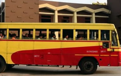 പ്രിയദര്ശിനി ബസില് നിന്നും തെറിച്ചുവീണു; കണ്ടക്ടര്ക്ക് പരിക്ക്