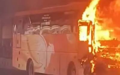 ബെംഗളൂരുവില്‍ കെഎസ്ആര്‍ടിസി സ്വിഫ്റ്റ് ബസിന് തീപിടിച്ചു; ആളപായമില്ല