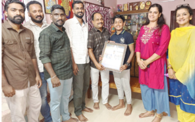 ഇന്റർനാഷണൽ ചാമ്പ്യൻഷിപ്പ് നേടിയ വിദ്യാർത്ഥിക്ക് അനുമോദനം നൽകി