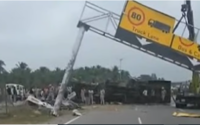 കര്‍ണാടകയില്‍ കെഎസ്ആര്‍ടിസി ബസ് നിയന്ത്രണം വിട്ടു മറിഞ്ഞു, ഡ്രൈവറും കണ്ടക്ടറും മരിച്ചു; 20 പേര്‍ക്ക് പരിക്ക്