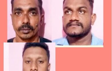 കാറിൽ മാരകായുധങ്ങളുമായി എത്തിയ മൂന്നംഗസംഘം പിടിയിൽ