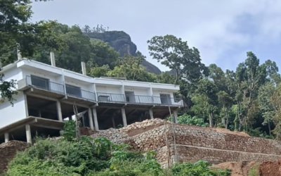 ചിന്നക്കനാലിൽ നിർമ്മാണത്തിലിരുന്ന കെട്ടിടം ശക്തമായ മഴയിൽ ഇടിഞ്ഞു താണു: 15 കുടുംബങ്ങൾ ഭീതിയിൽ