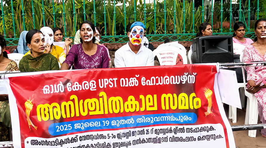 വിദ്യാഭ്യാസ മന്ത്രിയുമായി നടത്തിയ ചർച്ച ഫലം കണ്ടു; യുപിഎസ്ടി ഉദ്യോഗാർഥികൾ സെക്രട്ടേറിയറ്റ് സമരം അവസാനിപ്പിച്ചു