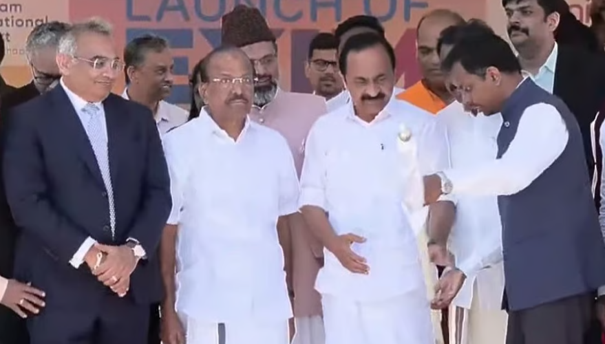വിഴിഞ്ഞത്തെ ചടങ്ങ് ബഹിഷ്‌കരിച്ച് ബിജെപി; കേന്ദ്രമന്ത്രിയും എത്തിയില്ല