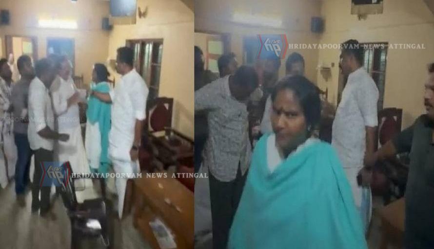രമ്യ ഹരിദാസ് കോൺഗ്രസ് നേതാക്കളുമായി ഉണ്ടായ തമ്മിലടിയിൽ രണ്ടുപേർക്ക് സസ്പെൻഷൻ