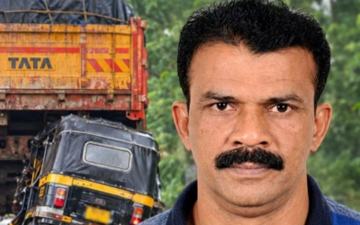 ടോറസ്സ് ലോറിക്ക് പിറകിൽ ഓട്ടോ ഇടിച്ച് ഓട്ടോ ഡ്രൈവർ മരണപ്പെട്ടു