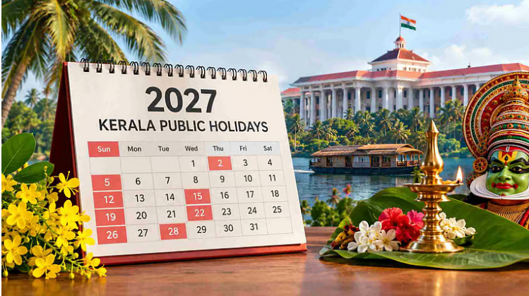 2027ലെ പൊതു അവധി ദിനങ്ങള്‍ പ്രഖ്യാപിച്ച് സര്‍ക്കാര്‍; സമ്പൂര്‍ണ പട്ടിക അറിയാം