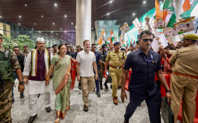 രാഹുൽ ഗാന്ധിയുടെ വാഹനവ്യൂഹം അപകടത്തിൽപ്പെട്ടു