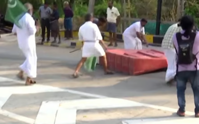 പിരിവ് തുടങ്ങി, നാട്ടിക ടോൾ പ്ലാസയിൽ യുഡിഎഫ് ഉപരോധം; പൊലീസുമായി ഉന്തും തള്ളും